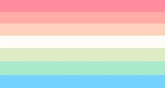 a rainbow colored wallpaper with horizontal stripes in pastel colors, including blue, pink, yellow and green