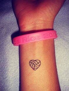 a wrist tattoo with a heart on it