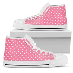 Pink Shoes Pink High Top Sneakers for Women Lightweight construction with breathable mesh fabric provides a comfortable and flawless fit. White High Top Shoes, Top Sneakers For Men, Pink High Tops, Top Shoes For Men, White High Tops, Shoes Pink, Mens High Tops, Sneakers For Men, Eva Sole