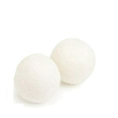 two white cotton balls sitting on top of each other