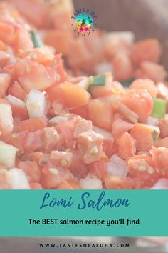 the best salmon recipe you'll find with text overlay that reads, lon salmon