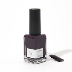 No. 20: Deep AubergineA regal shade of deep purple aubergine with brown undertones. This elegant and mysterious shade exudes a striking confident expression and will make your hands really stand out for a casual or formal occasion.Formulated with your well-being in mind, our non-toxic polishes have a range of timeless colors, Sundays' polishes have the perfect bottle shape for grip and a professional-grade flat brush for precise swipes. 10-free, non-toxic formula, vegan, cruelty-free long-lasting, professional grade bottle shape and brush is optimized for precise and quick application and comforatble grip Opaque gloss finish made in NY Does NOT include: TPHP, dibutyl phthalate, toluene, xylene, ethyl tosylamide, camphor, formaldehyde, formaldehyde resin, parabens, and tert-butyl hydroperox Navy Nail Polish, Nontoxic Nail Polish, Nail Polish Colors Winter, Winter Nail Polish, Nagellack Trends, Olive And June, Best Nail Polish, Dry Oil, Essie Nail