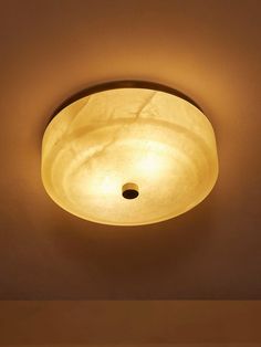 a light that is on in the ceiling