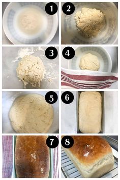 step by step instructions on how to make bread