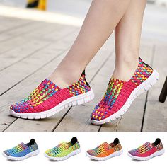 Product Description Ladies Sneakers Slip On Walking Shoes Workout Womens Comfort Elastic Sport Shoe Product Details   Description: Gender: Women, Woman, Ladies, Lady, Female Style: Sneakers, Walking Shoes, Casual Shoes, Casual Sneakers, Comfort Shoes, Fashion Sneakers Pattern Type: Color Block Color: Plum Red, Orange Red, Blue, Fluorescent Green (Optional） Size: US 4.5, US 5, US 5.5, US 6.5, US 7, US 7.5, US 8, US 8.5(Follow the size chart to select please) Upper Material: Braided Outsole Material: MD Heel Type: Flat Fastening: Slip On Toe Type: Round Toe Tube Height: Low Top Season: Spring, Summer, Fall, Winter Occasion: Casual, Daily, Athletic, Outdoor, Holiday, Sports, Running, Fitness, Yoga Features: 1. Fashion color block braided upper with cutout design, super lightweight and flexibl Quilted Shoes, Ladies Sneakers, Sneakers Walking, Sport Shoe, Flamingo Decor, Sneakers Patterns, Block Color, Female Style, Breathable Sneakers