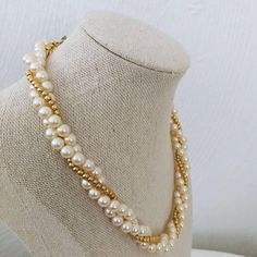 Izrada Nakita, Bead Styles, Beaded Things, Pearl Beaded Necklace, Necklace Elegant, Beads Jewellery, Elegant Feminine, Pearl Jewellery, Womens Jewelry