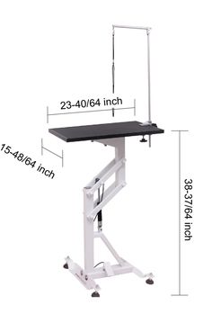 the height of a standing desk is shown