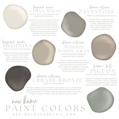 the different shades of gray paint