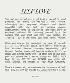 an article about self love written in black and white with the words self love on it