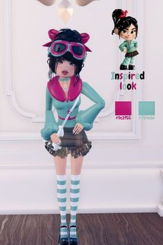 Vanellope Inspired Outfit, Penelope Reckitt Ralph Dress To Impress, Venelope Wreck It Ralph Dress To Impress, Non Vip Dti Outfits Ideas, Dress To Impress Vanellope, Minecraft Dress To Impress, Cute Dti Fits Non Vip, Fashion Designer Dti Outfit, Non-vip Dti Outfits