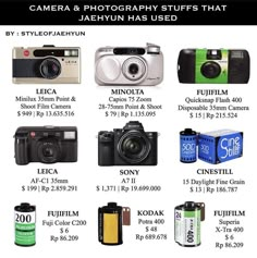 the camera and photography stuff that are on sale for $ 1, 599 each