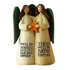 Celebrating Friendship Gifts Memorial Friendship Sister Friend Sculpture Decoration Features: A gift to celebrate supportive friendships among womenbest friends, sisters, co-workers, Friends are a gift sent from above.This sculpture expresses your love for your friends affectionately. Any Big Sis, Middle Sis, or Lil' Sis will when she sees this adorable handpainted polyresin figurine. Resin angel affirms your close - and inevitable - friendship. Holding a star. A great gift for your best friend! Resin Angels, Celebrating Friendship, Weekend Ideas, Angel Sculpture, Gifted Hands, Angel Statues, Sister Friends, Friends Are Like, Angel Figurines