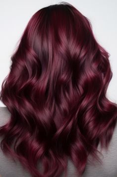 When you think of a hair color that’s rich, cozy, and majestic, only one hair color comes to mind: burgundy. And while burgundy locks don’t need any Cherry Bombre Hair, Burgundy Balayage Hair, Black Hairstyle Ideas, Autumnal Hair, One Hair Color, Balayage Hair Ideas, Burgundy Balayage, Black Hairstyle