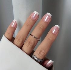 Precio bajo con envío gratis para usuario nuevo. White Summer Nails, Chrome Designs, Short Square Nails, Short Square Acrylic Nails, Vacation Nails, Nail Bed, Shellac Nails, Stick On Nails, Square Acrylic Nails