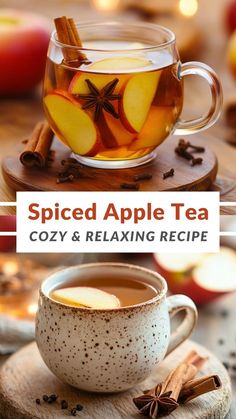 spiced apple tea cozy and relaxing recipe