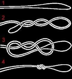 four different types of rope on a black background