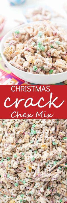 Christmas Crack Chex Mix is a family-favorite filled with Chex mix, cheerios, salted peanuts, M&M's, pretzels, and coated in chocolate! Beware because it's highly addictive and so good! Makes for delicious homemade gifts! Weight Watcher Desserts, Salted Peanuts, Chex Mix Recipes, Holiday Snacks, Chex Mix, Snacks Für Party, Christmas Snacks, Christmas Cooking