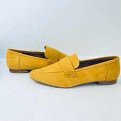 New Without Tags Size 6 Mustard Yellow Versatile Dress From The Feet Up Slip-On Style Square Toe Flat Sole Asos Shoes, Versatile Dress, Versatile Dresses, Gold Yellow, Mustard Yellow, Flat Shoes Women, Loafer Flats, Mustard, Asos