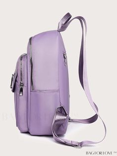 BagForLove - Versatile and Streamlined Multi-pocket Backpack Product Description Color Purple Strap Type Adjustable Composition 100% Polyamide Bag Size Medium Pattern Type Plain Material Polyamide Style Preppy Closure Type Zipper Type Classic Backpack Size Chart INCH CM Handle Height Strap Length Bag Height Bag Width Bag Length 2.4 inch 31.5 inch 13 inch 4.3 inch 9.8 inch Handle Height Strap Length Bag Height Bag Width Bag Length 6 cm 80 cm 33 cm 11 cm 25 cm Details Pictures Similar Products h2 Purple School Bag With Cell Phone Pocket, Leather Backpack With Cell Phone Pocket For School, Purple Backpack With Zipper For On-the-go, Purple Backpack With Zipper Closure For On-the-go, Purple Backpack With Zipper Closure, Casual Purple Backpack For On-the-go, Trendy Crossbody Backpack With Pockets, School Backpack With Pockets In Crossbody Style, Standard Backpack With Pockets