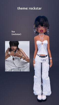 thanks for all!!🤍🩶🖤🌟 Lisa Rockstar Outfit, Lisa Blackpink Outfit, Lisa Outfit, Modest Street Fashion, European Fashion Winter, Fancy Dress Code, Rock Star Outfit, Dti Fits, Dti Outfits