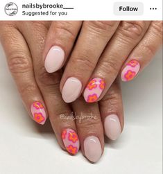 Olives Nails, Luminary Nails, Vienna Sausages, August Nails, Simple Gel Nails, Summery Nails, Vibrant Nails