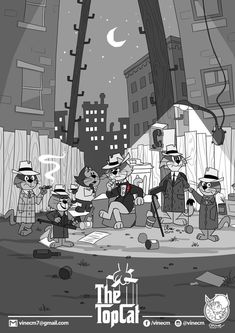 an image of cartoon characters playing in the street