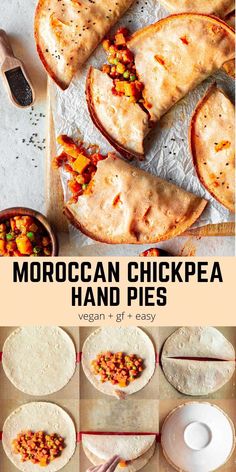 Moroccan Chickpea, Hand Pie, Tasty Vegetarian Recipes, Hand Pies, Food Board, Vegan Dinner, Dinner Idea, Veg Recipes, Vegan Cooking