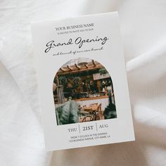 the front cover of a book with an image of a restaurant on it's back