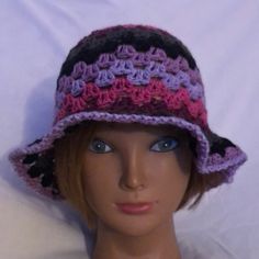 Color: Mix Color Handmade Crochet Yarn: 100% Acrylic Care Instructions: Hand Wash With Warm Water, Pat Dry Access Water And Let Air Dry. One Size Measurements See The Picture For Measurements See The Picture #7 Adjustable Purple Yarn Crochet Hat, Adjustable Purple Crochet Yarn Hat, Purple Adjustable Crochet Hat, Purple Crochet Yarn Hat, Multicolor Brimmed Cloche Hat, Bohemian Adjustable Purple Crochet Hat, Bohemian Purple Adjustable Crochet Hat, Adjustable Bohemian Purple Crochet Hat, Casual Purple Crochet Hat