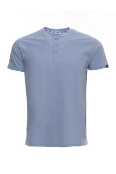 A classic henley crafted from cotton with a touch of stretch delivers everyday style and comfort. 27" length (size Medium) Button half-placket 95% cotton, 5% spandex Short sleeves Machine wash cold Imported Model stats: 6'1" height, 32" waist. Model is wearing size Medium. Dusk Blue, Short Sleeve Henley, Henley T Shirt, Spandex Shorts, Henley Shirts, X Ray, Sport Coat, Shirt Online, Men Short Sleeve