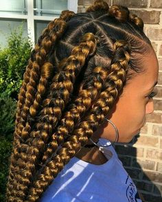 ғσℓℓσω мє: @Rollody Jumbo Box Braids Styles, Braids Inspiration, Braids Styling, Braid Inspiration, Braiding Styles