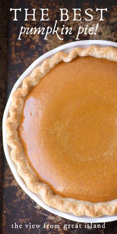 the best pumpkin pie from great island