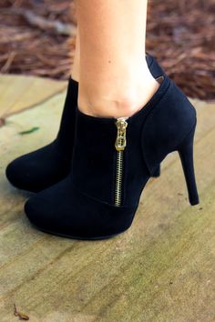 Snag these cute boots at a great price! Use the code ATHENABRITT to save 10% off! Hak Tinggi, Black Peep Toe Heels, Womens Black Booties, Combat Boot, Cute Boots, Black High Heels, Crazy Shoes, Pretty Shoes, Shoe Obsession