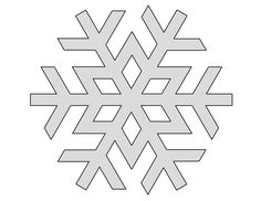 a snowflake is shown in the shape of an arrow, and it appears to be cut out from paper