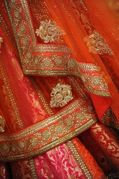 colors Lehenga Indian, Indian Fabric, Sari Fabric, Thread Work