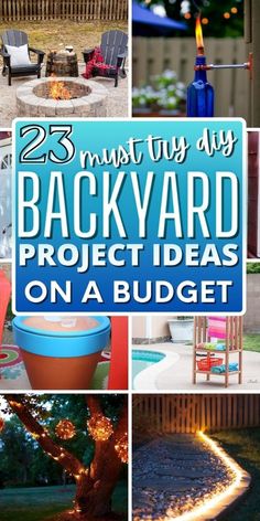 backyard project ideas on a budget