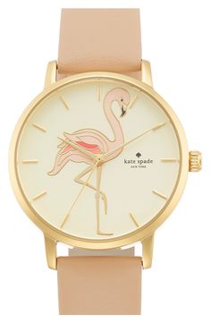 Does anyone really know what time it is Kate Spade Flamingo, Flamingo Fashion, Watch Gift Box, Pink Bird, Pink Flamingos, Cool Watches