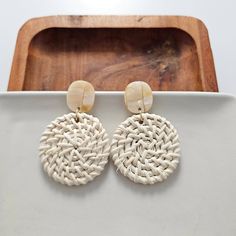 These lightweight rattan earrings are a great addition to your jewelry box. With their neutral resort wear style, these earrings can match anything! They feature a modern, clean design that can be worn every day or with a dressy outfit, and they're light enough to forget you're wearing them as you move around your day. They can go from beachside cocktail to dinner date in a snap, making it the perfect accessory for travel. * Hypoallergenic stainless steel posts * Durable plant-based acrylic post Rattan Earrings, Dressy Outfit, Stacked Earrings, Jewelry Candles, Gift Card Balance, Dinner Date, Cute Sets, Dressy Outfits, Rose Earrings