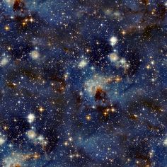 an image of stars in the sky with blue and yellow hues on one side