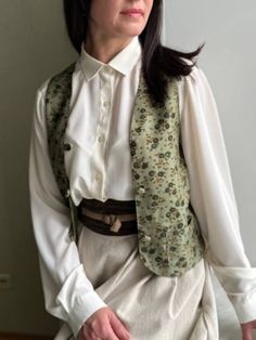 Folk Vest, Women Vest, Vest Womens, Mode Boho, Wool Vest, Vest Outfits, Boho Stil, Western Outfits, Womens Vest