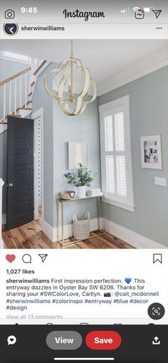 an instagram page for interior design and decorating