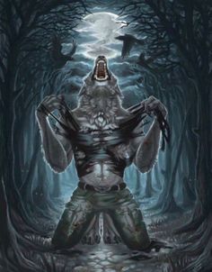 an image of a creature in the woods