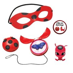 a ladybug mask and other items are shown