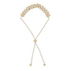 Be a style sensation in this exquisite Italian-made bolo bracelet. Three rows of diamond-cut beads crafted in 14K yellow and 14K white gold line the top of the bracelet. The 14K yellow cable chain adjusts up to 9.5 inches and secures with a sliding bolo clasp. Elegant Gold Resizable Chain Bracelet, Gold Tennis Bracelet With Adjustable Chain, Elegant Gold Lariat Bracelet, Luxury Adjustable Yellow Gold Tennis Bracelet, Adjustable Yellow Gold Chain Bracelet With Gold Beads, Elegant Adjustable Chain Bracelet With Gold Beads, Elegant Gold Chain Bracelet With Adjustable Length, Elegant Adjustable Gold Diamond Bracelet, Gold Adjustable Tennis Bracelet For Formal Occasions