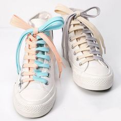 1 Pair Thick Flat Shoelaces Sneakers Basketball Shoes Lace Casual shoes Laces Description:100% Brand New and high quality. Features: Material:Polyester Color:sky blue,black,white,beige,red,blue,rose red,etc Size:60cm Package Includes: 1 pair shoelaces Notice: 1. Please allow 2-3% error due to manual measurement. Please make sure you do not mind before you bid. 2. The colors may have different as the difference display, please understand. Ways To Tie Shoelaces, Ribbon Shoe Laces, Shoe Lacing Techniques, Ways To Lace Shoes, Shoes Laces, Lace Accessories, Woven Shoes, Sport Basketball, Black Trainers