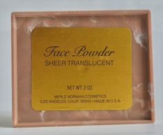 Merle Norman Face Powder Box Bottom Label Powder Box