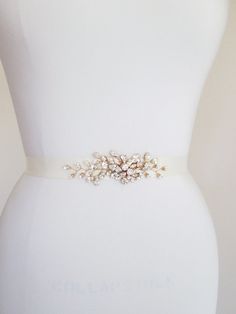 Bridal Swarovski crystal belt Crystal belt sash by SabinaKWdesign Wedding Belt, Wedding Dress Belt, Crystal Belt, Wedding Sash Belt, Beaded Belt, Wedding Belts, Bridal Belt, Crystal Design, Rose Gold Wedding