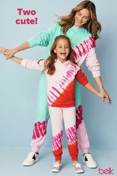 You and your little are two of a kind! Stay comfy in coordinating athleisure and more cute outfits from Cabana by Crown & Ivy®, exclusively at Belk. Two Of A Kind, Athleisure, Cute Outfits