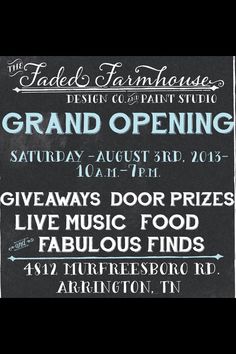 an advertisement for the grand opening at the fairgrounds in saratoga, n c on saturday, august 3rd