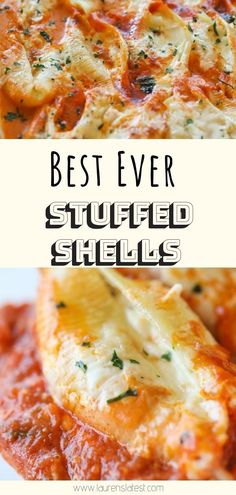 the best ever stuffed shells recipe is made with fresh cheese and marinara sauces